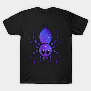 Colorful Cartoon Tarantula (Night Sky) T-Shirt